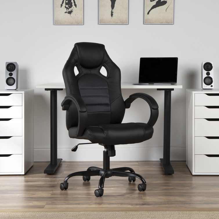 Inbox Zero Genuine Leather Gaming Chair & Reviews Wayfair.ca